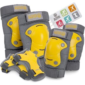 OutdoorMaster المراهقين / الأطفال وسادات الكوع ووسادات الركبة للأطفال - مجموعة 6 في 1 لمجموعات معدات الحماية مع واقيات الساق الشبابية وأشرطة المعصم لدراجات الأطفال وألواح التزلج للأطفال وما إلى ذلك in Kuwait