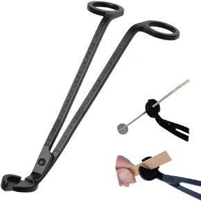 Wick Trimmer Candle Wick Trimmer Stainless Steel Wick Cutter Wick Clipper Candle Wick Cutter Wick Scissor for Candle Lovers, Black