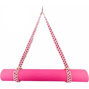 Macrame Yoga Mat Carrying Strap [MAT NOT Included], Hand Woven Multi-use Strap/Carrier for Your Yoga Mat, Exercise Mat