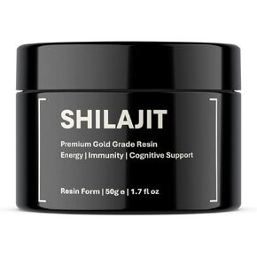 Pure Organic Shilajit Resin | Authentic Himalayan Gold Grade Harvested 16,000-18,000 ft | 100% Pure Unfiltered | 85+ Trace Minerals and Fulvic Acid for Energy and Immune Support | 100-day Supply