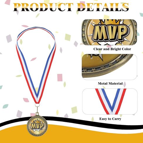 ميداليات جائزة معدنية للاعب الأكثر قيمة من XunYee، ميداليات MVP مع أشرطة للرقبة، ميدالية جائزة MVP للاعب فريق كرة القدم، البيسبول، كرة السلة، الكرة اللينة in Saudi Arabia