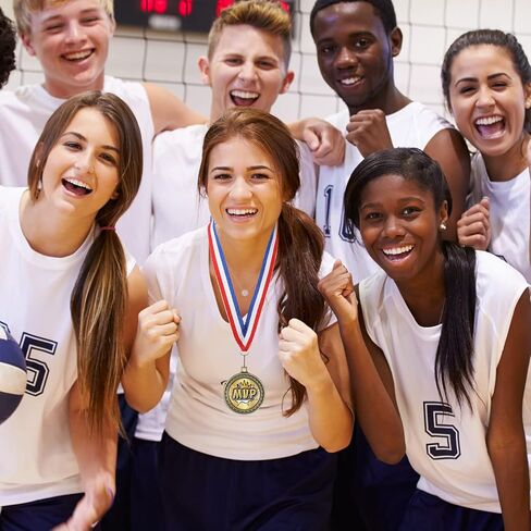 ميداليات جائزة معدنية للاعب الأكثر قيمة من XunYee، ميداليات MVP مع أشرطة للرقبة، ميدالية جائزة MVP للاعب فريق كرة القدم، البيسبول، كرة السلة، الكرة اللينة in Saudi Arabia
