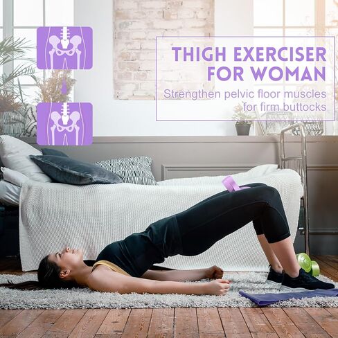 Syhood Thigh Hip Trainer Exercise Equipment Thigh Exerciser Hip Trainer with Resistance Bands and Bodybuilding Expander for Hips and Glutes Workout in Saudi Arabia