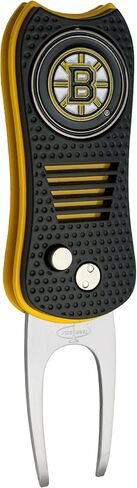 Team Golf NHL Switchblade Divot Tool with Double-Sided Magnetic Ball Marker, Features Patented Single Prong Design, Causes Less Damage to Greens, Switchblade Mechanism in Kuwait
