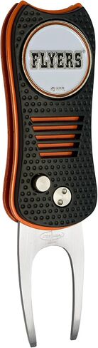 Team Golf NHL Switchblade Divot Tool with Double-Sided Magnetic Ball Marker, Features Patented Single Prong Design, Causes Less Damage to Greens, Switchblade Mechanism in Kuwait