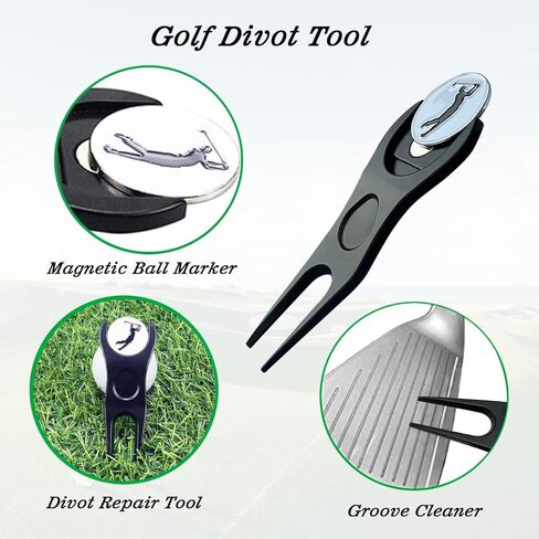 Yliebeter Divot Repair Tool with Magnetic Ball Marker Golf Divot Tools Golf Gifts for Men and Women Golfers in Kuwait
