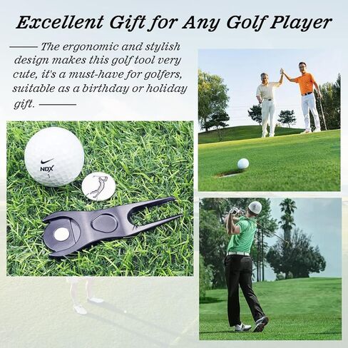 Yliebeter Divot Repair Tool with Magnetic Ball Marker Golf Divot Tools Golf Gifts for Men and Women Golfers in Kuwait