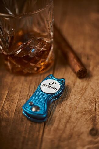 أداة إصلاح Pardo Divot، على شكل شفرة مفاتيح معدنية بالكامل - ملحقات الجولف أداة 3 في 1 (أداة Divot، علامة الكرة، حامل النادي) قابلة للطي مع زر منبثق وأداة تحديد كرة مغناطيسية (أحمر) in Kuwait