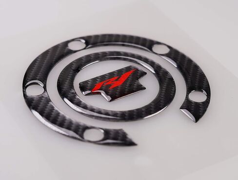 REVSOSTAR 5D Real Carbon, Motorcycle Gas Tank Protector, Tank Pad Sticker, Tank Cap, Fuel Cap Decal, Top Clamp Triple Tree Pad with Keychain for R1, 4 Pcs Per Set in Saudi Arabia