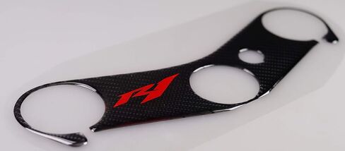 REVSOSTAR 5D Real Carbon, Motorcycle Gas Tank Protector, Tank Pad Sticker, Tank Cap, Fuel Cap Decal, Top Clamp Triple Tree Pad with Keychain for R1, 4 Pcs Per Set in Saudi Arabia