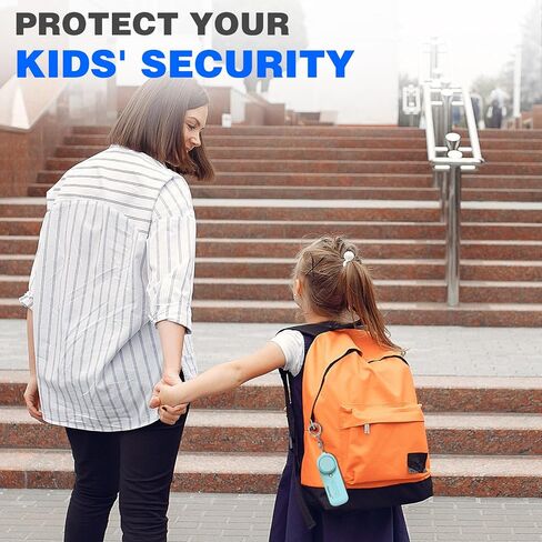 جيفون 2 حزمة من إنذارات السلامة الشخصية، 130 ديسيبل صوت آمن للدفاع عن النفس صفارة إنذار مع ضوء ستروب، أجهزة تنبيه أمان في حالات الطوارئ للنساء والرجال وكبار السن والأطفال (أسود) in Kuwait