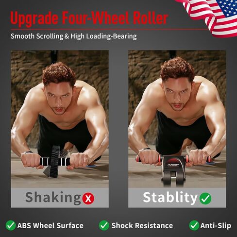 عجلة هاريسون آب رولر للتمارين الأساسية - آب رولر لتمرين البطن للرجال والنساء in Kuwait