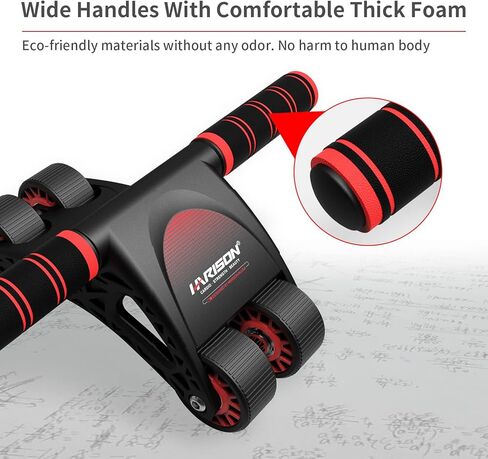 عجلة هاريسون آب رولر للتمارين الأساسية - آب رولر لتمرين البطن للرجال والنساء in Kuwait