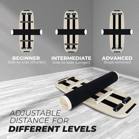 Yes4All Premium Surf Balance Board Trainer with Adjustable Stoppers for Improve Balance, Build Strength & Surf Trainer in Kuwait