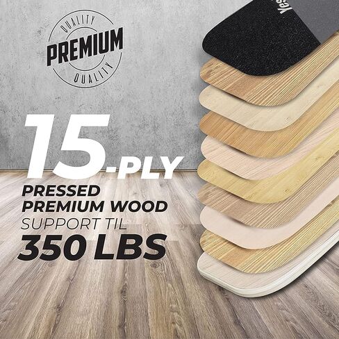 Yes4All Premium Surf Balance Board Trainer with Adjustable Stoppers for Improve Balance, Build Strength & Surf Trainer in Kuwait