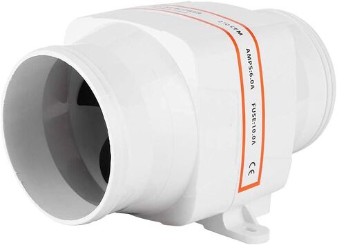 Marine Bilge Air Blower, 4inches In-Line Bilge DC Air Blower Mute Strong Engine Ventilation Fan for Yacht RV (12V) in Kuwait