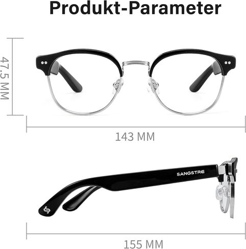 Smart Audio Sunglasses-Bluetooth 5.1-Touch & Voice Control-IPX 4 Waterproof-Square in Saudi Arabia