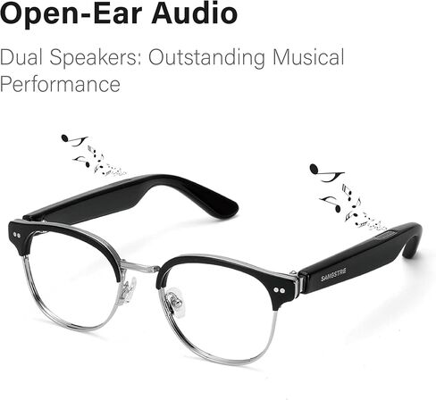 Smart Audio Sunglasses-Bluetooth 5.1-Touch & Voice Control-IPX 4 Waterproof-Square in Saudi Arabia