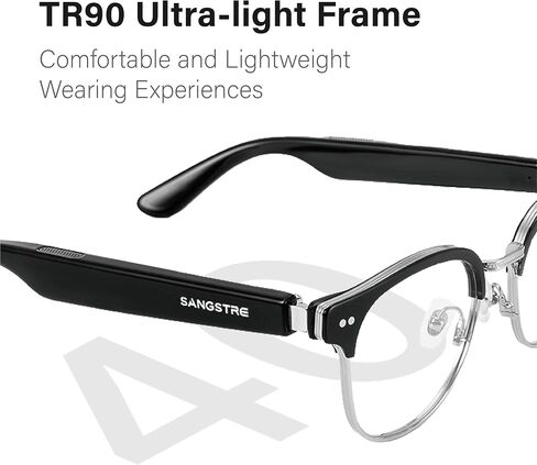 Smart Audio Sunglasses-Bluetooth 5.1-Touch & Voice Control-IPX 4 Waterproof-Square in Saudi Arabia