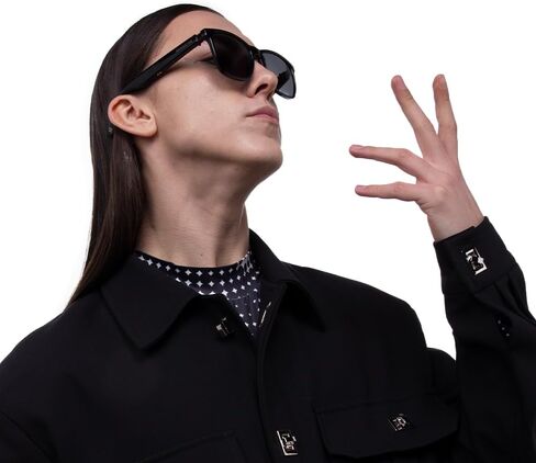 نظارات سانجستر الصوتية الذكية - بلوتوث 5.1 - التحكم باللمس والصوت - IPX 4 مقاومة للماء - دائرية in Kuwait