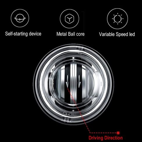 كرة جيروسكوبية للمعصم تبدأ تلقائيًا، ومعزز للمعصم جيروسكوبي وجهاز تمرين الساعد لعظام وعضلات معصمي الذراعين مع أضواء LED. in Kuwait