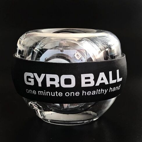 Self Starting Wrist Forearm Muscles Fingers Strengthener Enhancer Trainer Exercises Device Anti Stress Power Gyro Wrist Ball with LED Lights abd Safety Strap in Saudi Arabia
