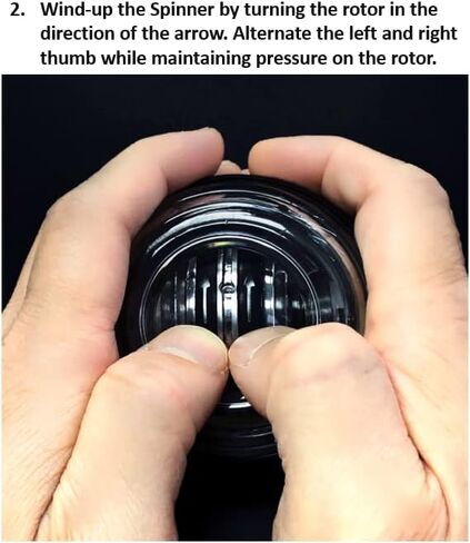 Self Starting Wrist Forearm Muscles Fingers Strengthener Enhancer Trainer Exercises Device Anti Stress Power Gyro Wrist Ball with LED Lights abd Safety Strap in Saudi Arabia
