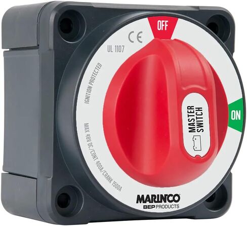 مفتاح بطارية ثنائي القطب من BEP Marinco Power Products Pro Installer، أحمر / أسود in Saudi Arabia