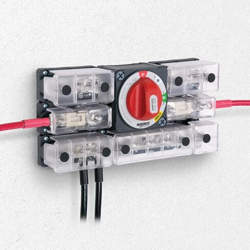 مفتاح بطارية ثنائي القطب من BEP Marinco Power Products Pro Installer، أحمر / أسود in Saudi Arabia