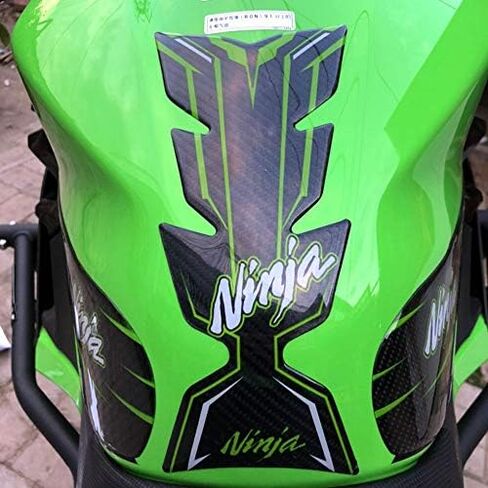 For Kawasaki Ninja 400 Tank Pad 5D Real Carbon Fiber Motorcycle Fuel Tank Pad Kit Pad Motorcycle Decal Vinyl Tank ProtectorSide Fuel Knee Guard Sticker Fuel Tank Protector in Saudi Arabia