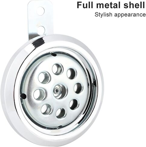Waterproof Loud Horn Universial Motorcycle Horn Waterproof 105dB Loud 12V 85mm W Honeycomb Chrome Cover in Saudi Arabia