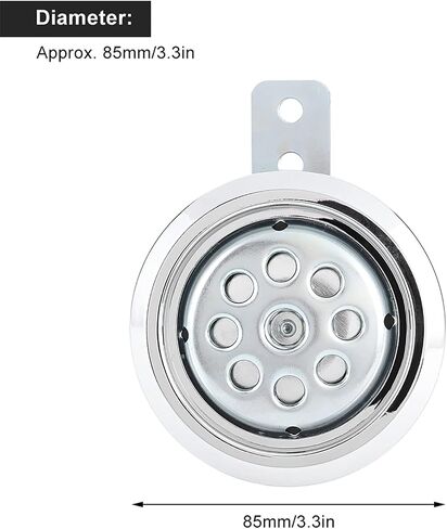 Waterproof Loud Horn Universial Motorcycle Horn Waterproof 105dB Loud 12V 85mm W Honeycomb Chrome Cover in Saudi Arabia