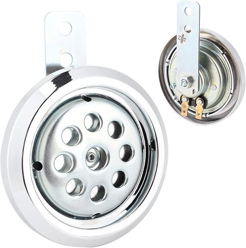 Waterproof Loud Horn Universial Motorcycle Horn Waterproof 105dB Loud 12V 85mm W Honeycomb Chrome Cover in Saudi Arabia