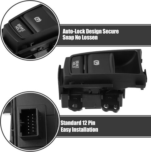 X AUTOHAUX Car Hand Brake Button Parking Switch Electric Handbrake Switch for Honda HR-V 2016-2019 35355-T7A-J01 in Saudi Arabia