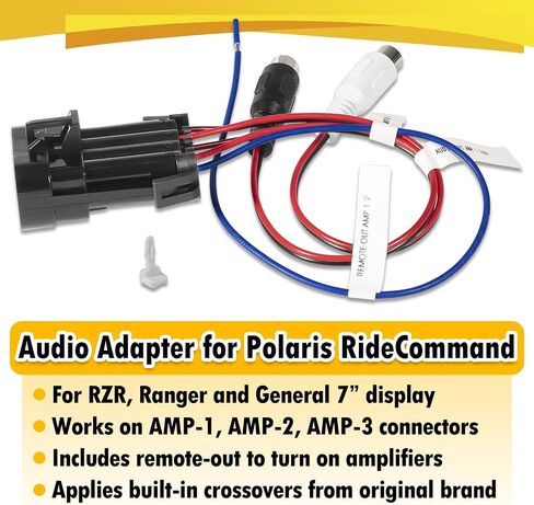 Audio Adapter for Polaris Ride Command MPS-RCLOC RZR Ranger General 7" Display in Saudi Arabia