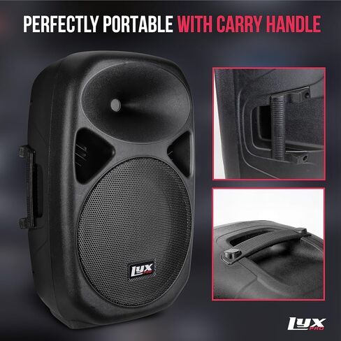 نظام مكبر الصوت LyxPro 10 بوصة DJ PA السلبي XLR، 1/4، مكبر صوت، سلسلة اتصالات متوافقة، 8 أوم، خفيف الوزن، قابل للتركيب على الحامل، in Kuwait
