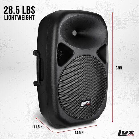 نظام مكبر الصوت LyxPro 10 بوصة DJ PA السلبي XLR، 1/4، مكبر صوت، سلسلة اتصالات متوافقة، 8 أوم، خفيف الوزن، قابل للتركيب على الحامل، in Kuwait