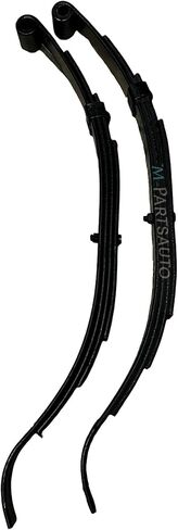 M-Parts Auto 2 × 24.62 بوصة نهاية نصف قطر 4 أوراق زنبركية سعة 2000 رطل لكل محور، عرض 1.75 بوصة × ارتفاع 4 بوصة، زنبرك أوراق جلبة من النايلون - معرف عين 11/16 × معرف جلبة 9/16 بوصة. (زوج واحد) MAT-179 in Kuwait