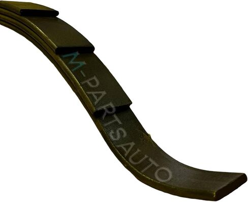 M-Parts Auto 2 × 24.62 بوصة نهاية نصف قطر 4 أوراق زنبركية سعة 2000 رطل لكل محور، عرض 1.75 بوصة × ارتفاع 4 بوصة، زنبرك أوراق جلبة من النايلون - معرف عين 11/16 × معرف جلبة 9/16 بوصة. (زوج واحد) MAT-179 in Kuwait