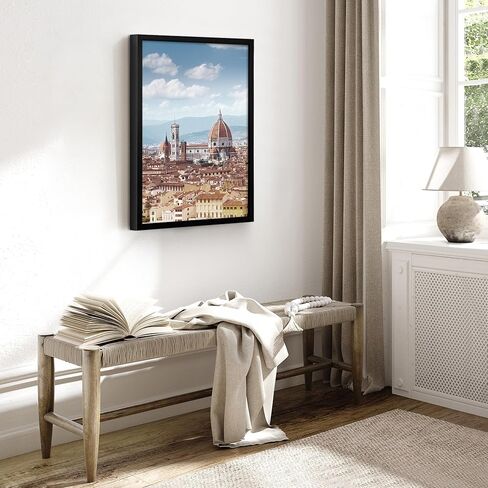 إطار ملصق Americanflat مقاس 16 × 24 باللون الأسود - إطار قولبة عميق مع غطاء زجاجي ومعدات تعليق متضمنة لعرض الحائط in Kuwait