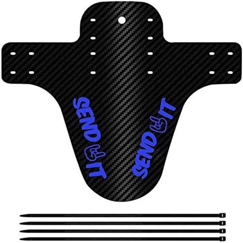 MTB Fender - واقي الطين للدراجة - حاجز الدراجة الجبلية - أرسل IT واقي الطين من ألياف الكربون لـ 26 دراجة مقاس 27.5 و29 بوصة (أزرق) in Kuwait