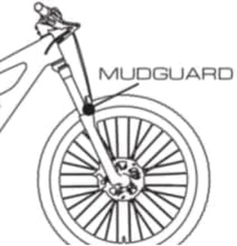 MTB Fender - واقي الطين للدراجة - حاجز الدراجة الجبلية - أرسل IT واقي الطين من ألياف الكربون لـ 26 دراجة مقاس 27.5 و29 بوصة (أزرق) in Kuwait