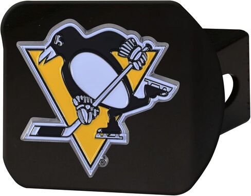 FANMATS 22787 Pittsburgh Penguins Black Metal Hitch Cover - 3D Color Emblem in Saudi Arabia