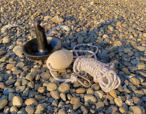 مجموعة مرساة الفطر الفاخرة من نيوبورت بوزن 15 رطل مع حقيبة وحبل وعوامة وأجزاء صلبة من الفولاذ المقاوم للصدأ in Kuwait