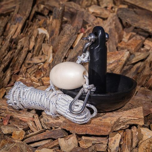 مجموعة مرساة الفطر الفاخرة من نيوبورت بوزن 15 رطل مع حقيبة وحبل وعوامة وأجزاء صلبة من الفولاذ المقاوم للصدأ in Kuwait