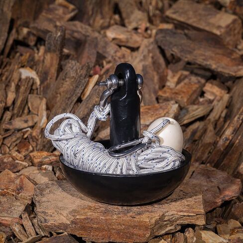 مجموعة مرساة الفطر الفاخرة من نيوبورت بوزن 15 رطل مع حقيبة وحبل وعوامة وأجزاء صلبة من الفولاذ المقاوم للصدأ in Kuwait