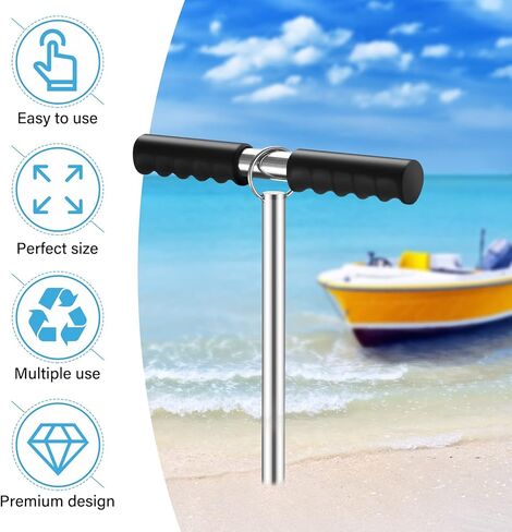 DACK Boat Anchor, 23'' Sand Anchor, Pontoon, Kayak Anchor, Jet Ski for 25' Boats, Keeps Your Watercraft Securely Anchored Near Shore, Sand-bar or in Shallow Water in Kuwait