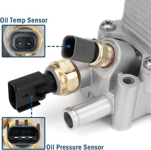 926-959 Aluminum Engine Oil Cooler & Filter Housing Kit with Sensors and Gaskets 926-876 Fit for Chrysler 200 300 Dodge Charger Challenger Journey Wrangler Ram, ProMaster 3.6L V6 in Kuwait