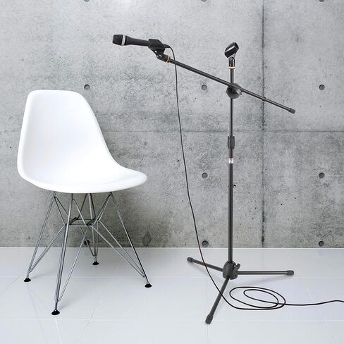 Pyle Universal Adjustable Tripod Microphone Stand - Pair of Heavy Duty Lightweight Professional Compact Extendable Stage Studio Floor Standing Boom Mic Holder w/Carry Bag, 5/8" Adapter PMKSKT35.5 in Saudi Arabia