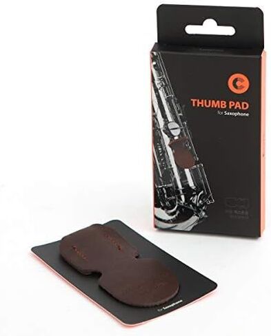 Saxophone Thumb Rest Cushion, Saxophone Thumb Pad, Saxophone Thumb Protector, Alto/Tenor Saxophone, Soft Durable Leather, Handmade in Saudi Arabia